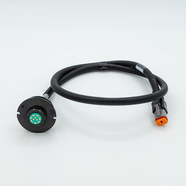 Elektro-Stecker V90 10-polig OilQuick löffelseitig für Trimble Earthworks