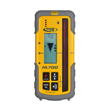 Spectra HL700 Laserempfänger mit digitaler Höhenanzeige für professionelle Nivellierarbeiten